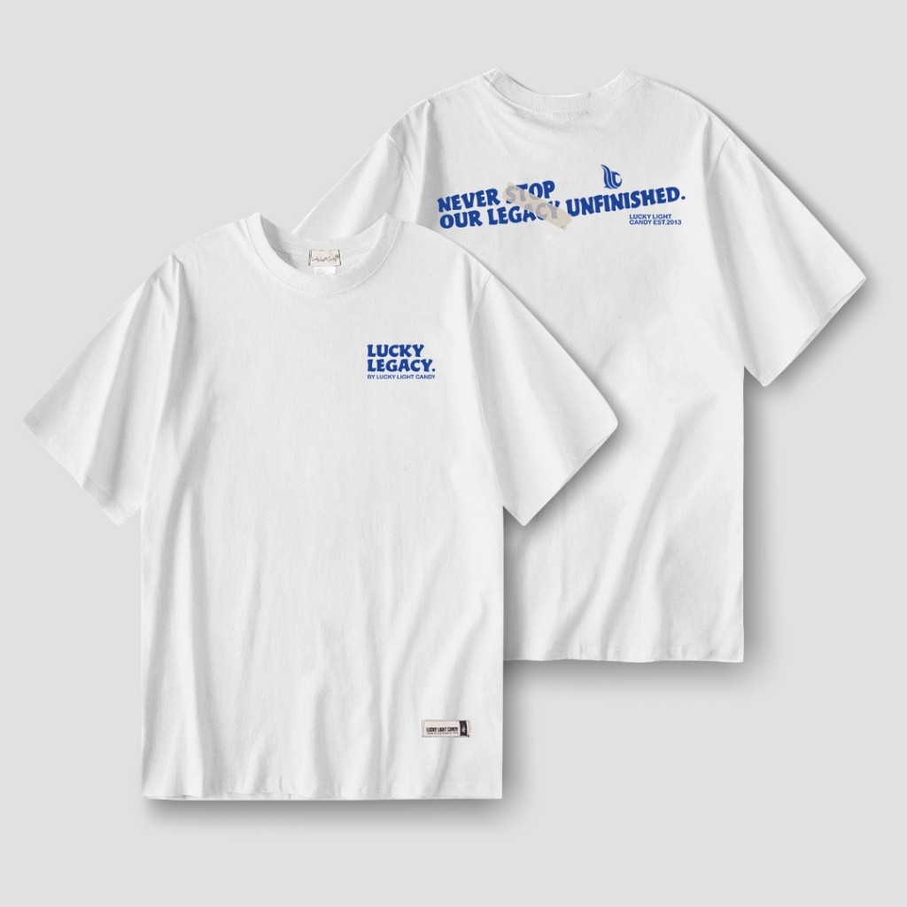 (COD) Lucky Light Candy - Lucky LV ( White / T-Shirt )