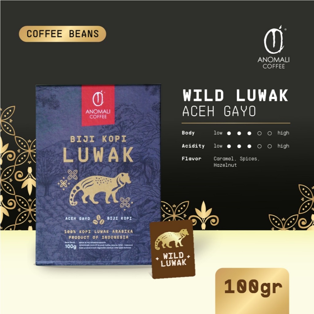 

Anomali Coffee Biji Kopi Luwak 100 gram