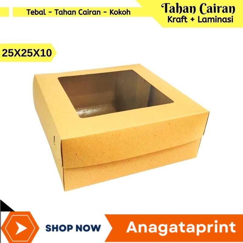 

Box 25x25x10 / Box Catering / Dus Catering / Lunch Box / Box Nasi / Box Kue / Box Bolu