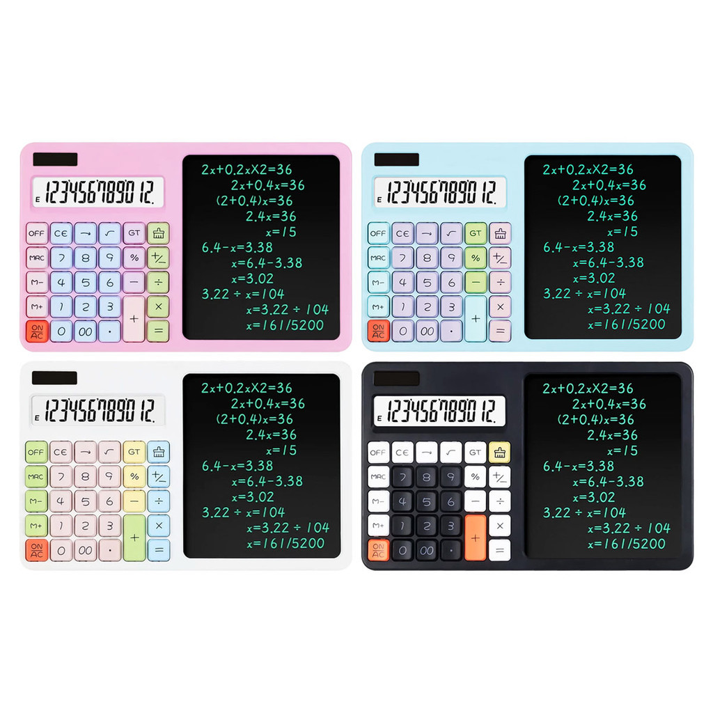 

CALCULATOR WITH WRITING NOTEPAD ZY-2208 kalkulator tablet 2in1 12 digit untuk menghitung dan menulis