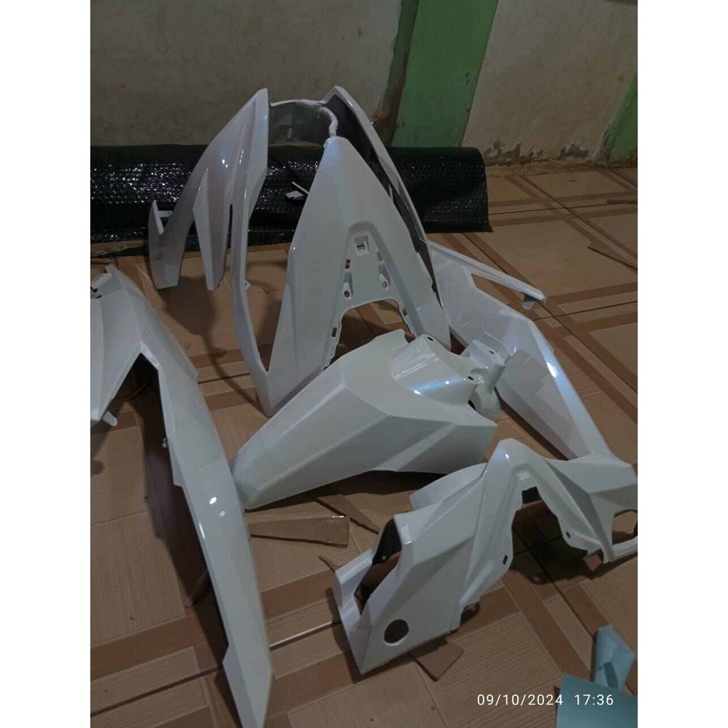 cover full body halus Honda beat eco esp thn 2017 2020 warna putih lembayung biru