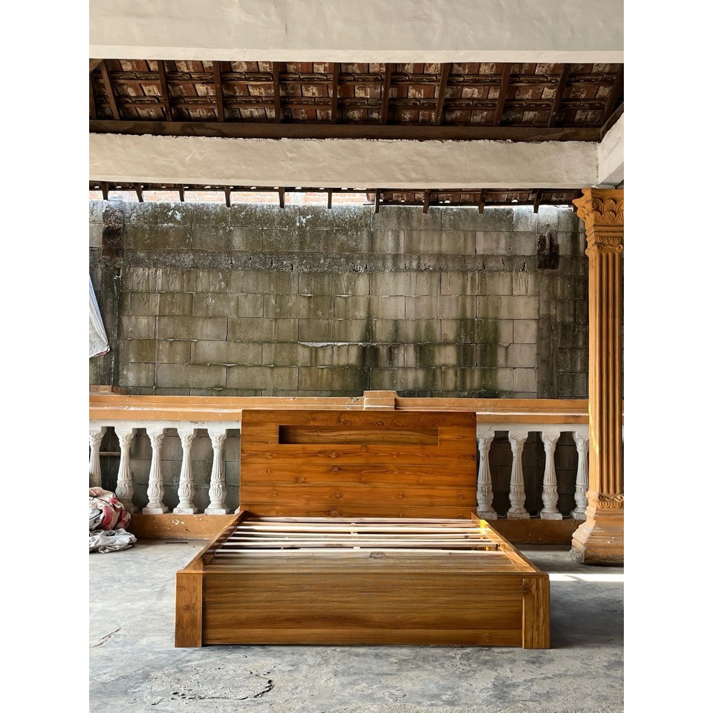 Dipan Minimalis Kayu Jati Dipan Minmalis Laci Dipan Minimalis Retro Kayu Jati