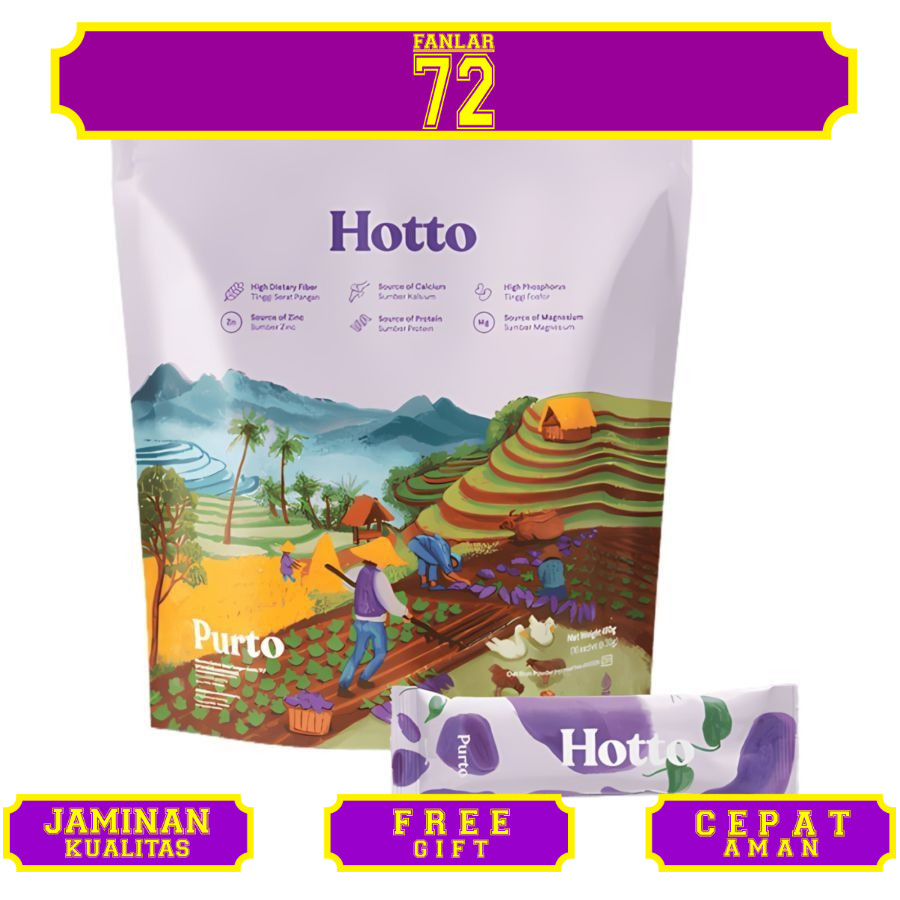 

HOTTO PURTO 1 POUCH 16 SACHET BPOM HALAL MULTIGRAIN BPOM HALAL HOTOPURTO HOTO HOTTOPURTO