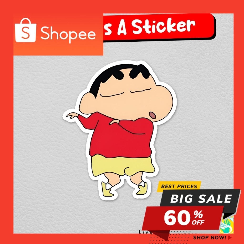 

Stiker Aloha Shinchan Sticker Anime Kartun Vinyl Anti Air