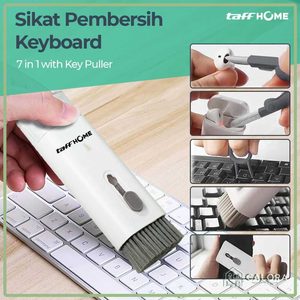 Alat Pembersih Keyboard Laptop 7in1 Sikat Multifungsi Folding Set Key Puller TaffHOME
