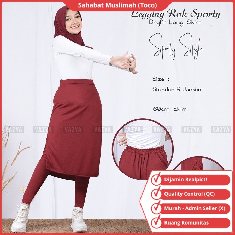 Legging Rok Span Leging Olahraga Lejing Wanita Laging Sport Lengging Senam Terbaru 2026 Sporty Bahan