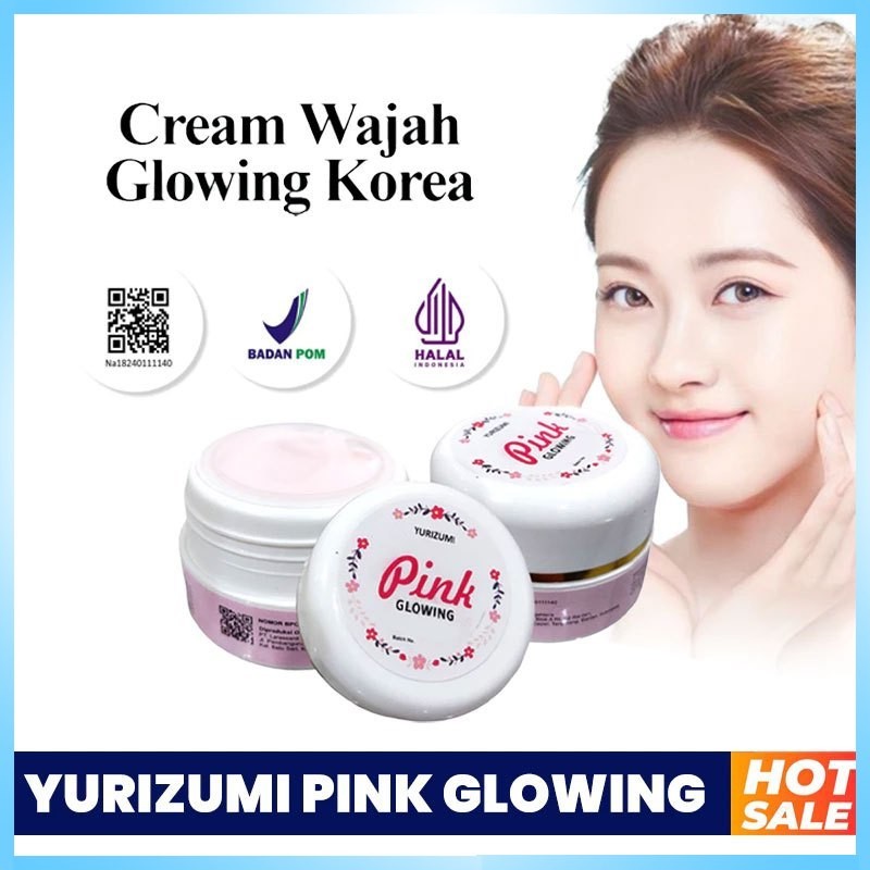 [BPOM] YURIZUMI Jelly Glowing Pink Cream Original Krim Wajah Jelly Glowing Pink Mencerahkan