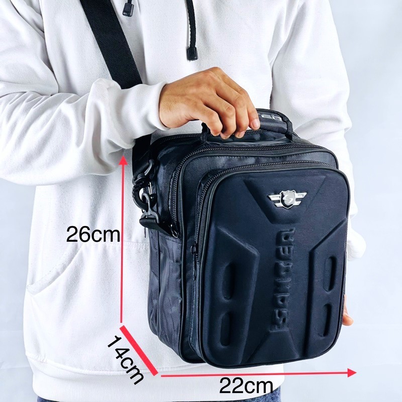 CoreWear ID Tas Selempang Pria SANTER Tas Buku Dan Berkas Selempang Sekolah
