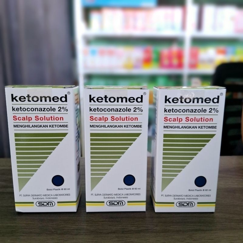 KETOMED SHAMPO & GEL KETOCONAZOLE 2%(Menghilangkan Ketombe) - KDY