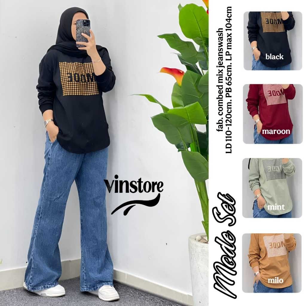AG0IBE Pakaian CasuaL Wanita MODE SET  From VINSToRe