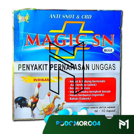 Magic SN Blue Obat Ayam Sakit Ngorok Gangguan Pernafasan Snot