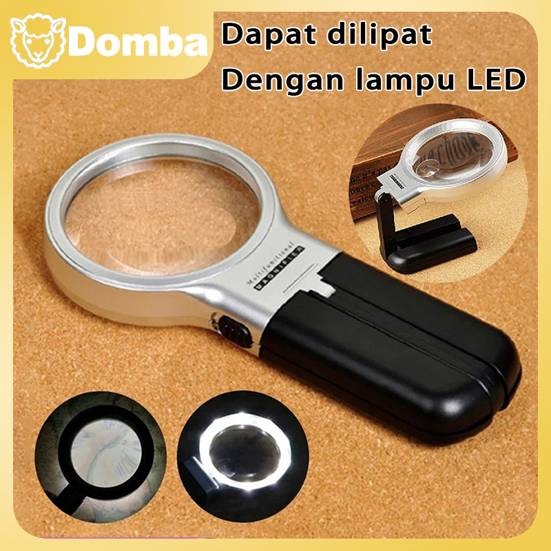 3in1 Kaca Pembesar Lampu Led Multifungsi/Kaca Pembesar/Kaca Pembesar 3x HD/Kaca Pembesar Portabel La