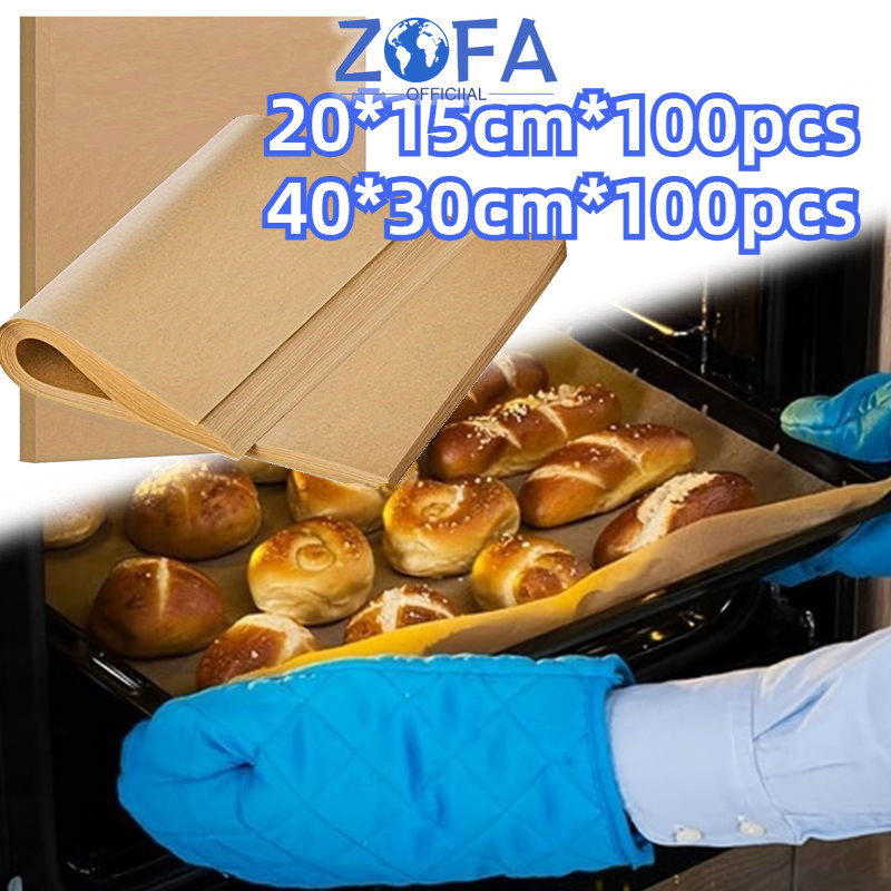 100pcs Baking Paper/baking Paper Anti Lengket/baking Paper Motif/paper Baking/Kertas Baking Paper