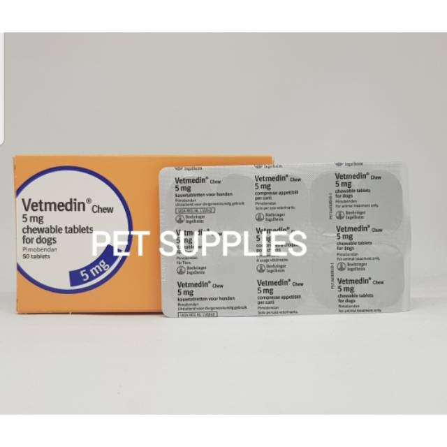 Obat jantung khusus anjing VETMEDIN 5 mg