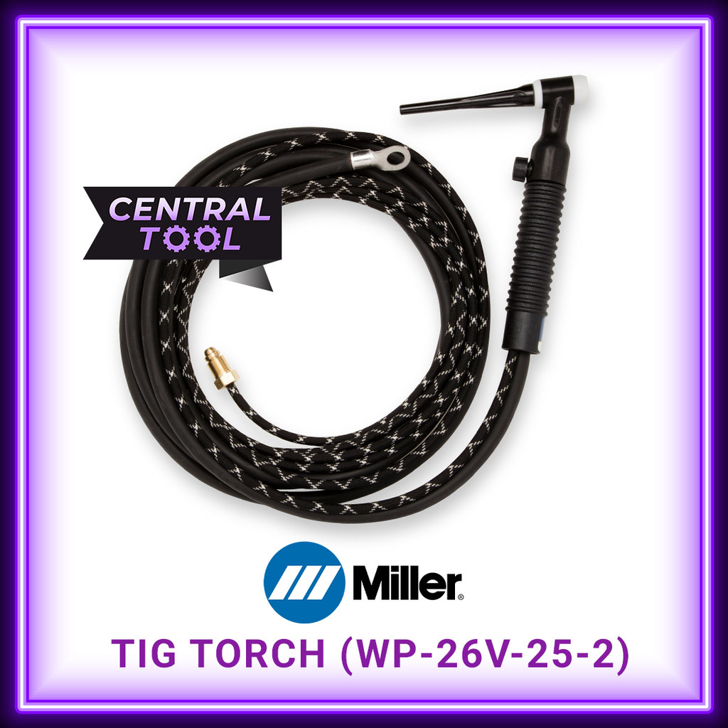 Miller Tig Torch WP-26V-25-2 Stang Las Argon USA