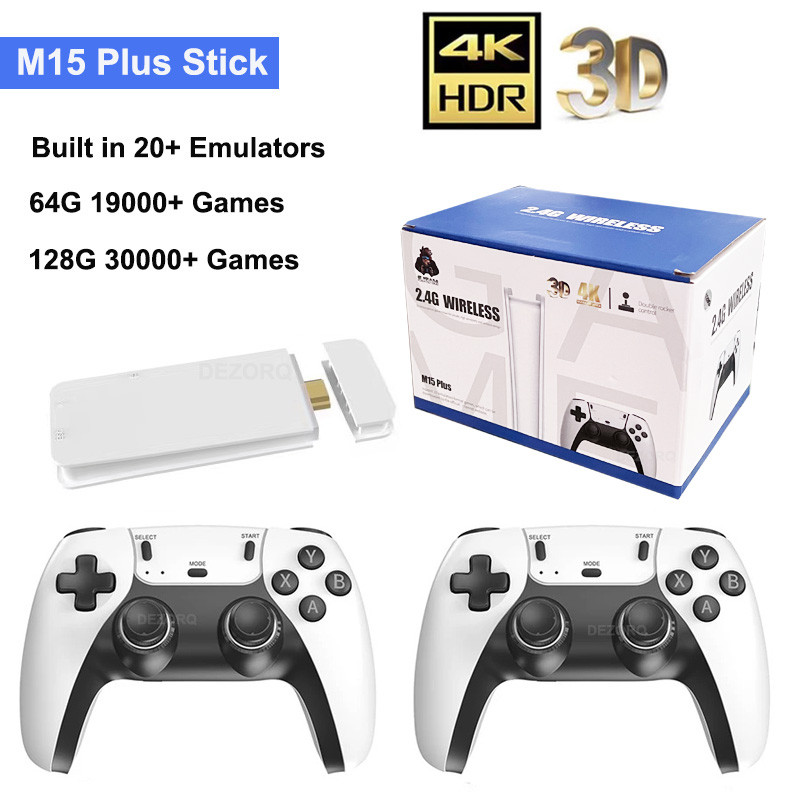 M15 Plus Game Stick Pro Mini TV Handheld Game Classic Game Emulator HD Output Gaming Retro Consola f