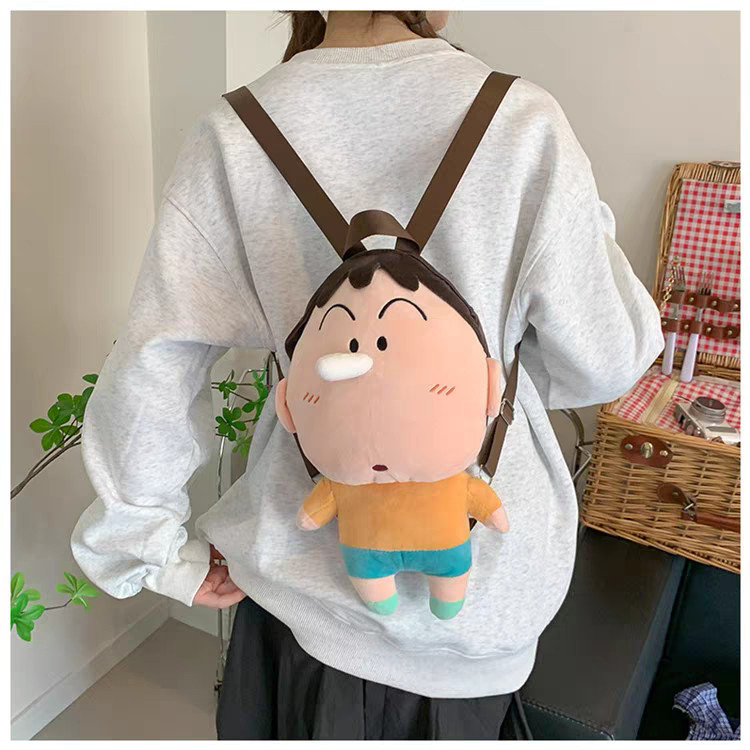 (COD)Tas Ransel Crayon Shinchan Boneka Sling Bag Fashion Motif Kartun Karakter Hewan Tas Sekolah SD 