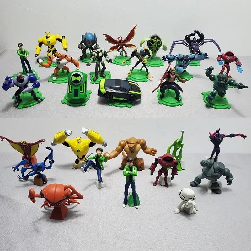 Anime Omnitrix Ben10 Ben Tennyson Figure Wildmutt Grey Matter XLR8 Doll Four Arms Upgrade amondhead 