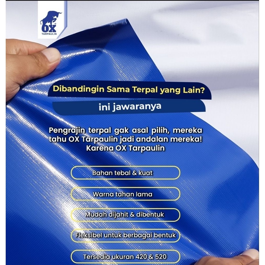 terpal pvc karet ukuran 2x3meter kuat waterproof