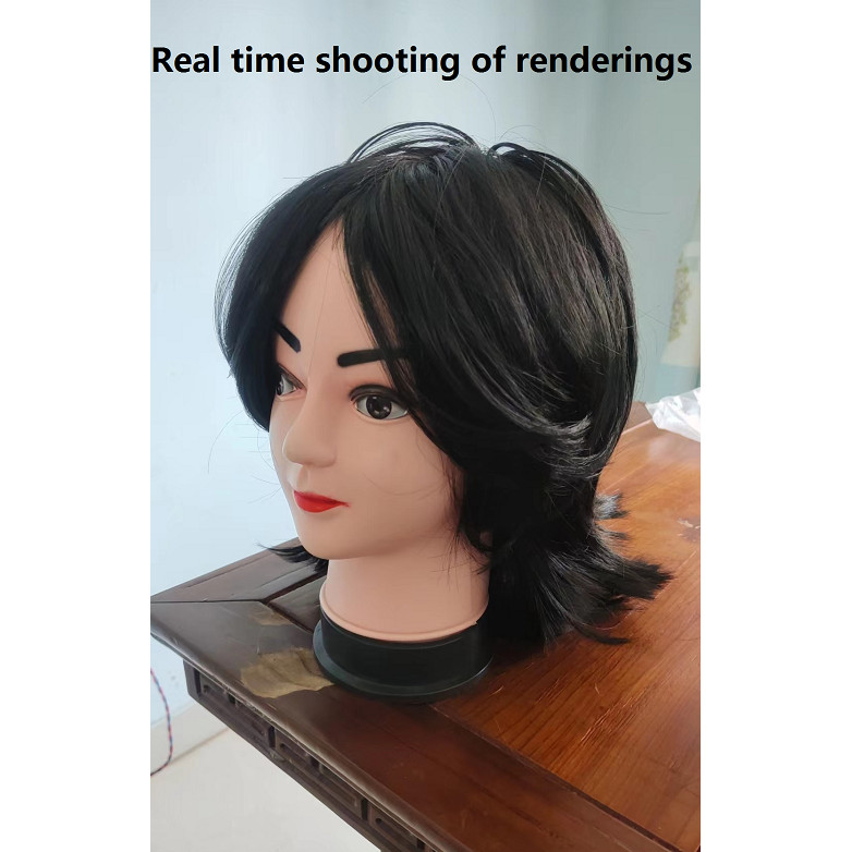 wig rambut pria Others rambut palsu cowok wik rambut pria keren rambut palsu cowok keren wig pria ra