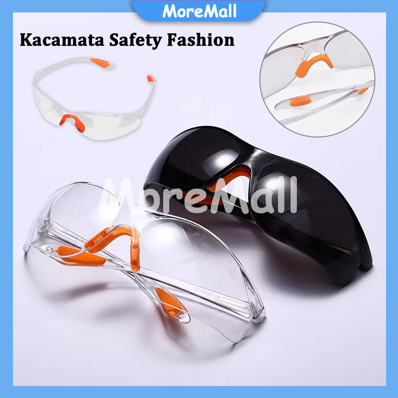 Kacamata Safety Bening/Anti Debu/Hitam Putih