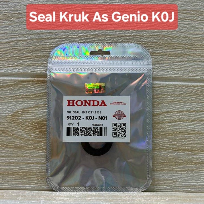 [DIJAMIN ORIGINAL] SEAL KRUG AS GENIO 91202K0JN01 SEAL KRUK BEAT STREET K1A SCOOPY 2020 F1 AHM ORI K