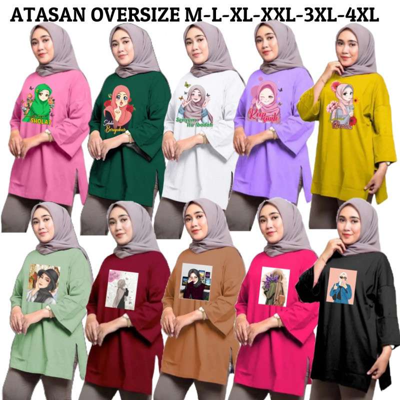 BAJU SLEBEW DEWASA HIJAB / TUNIK WANITA KEKINIAN / ATASAN WANITA HIJAB