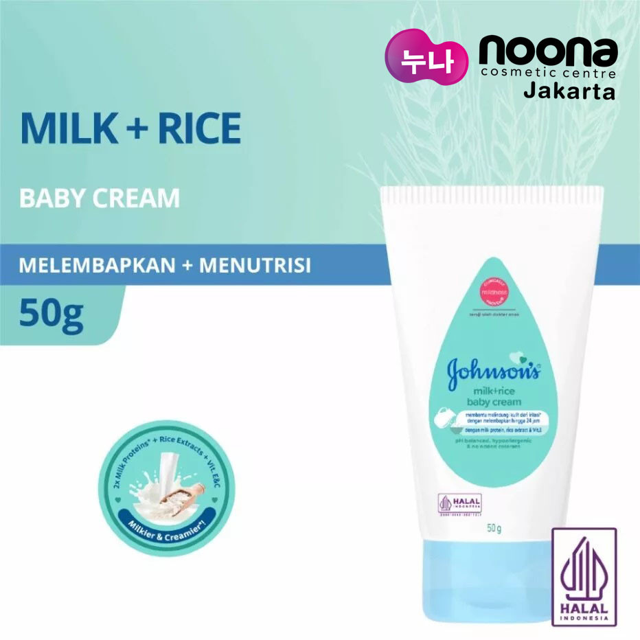 JOHNSONS BABY CREAM MILK & RICE 50 G