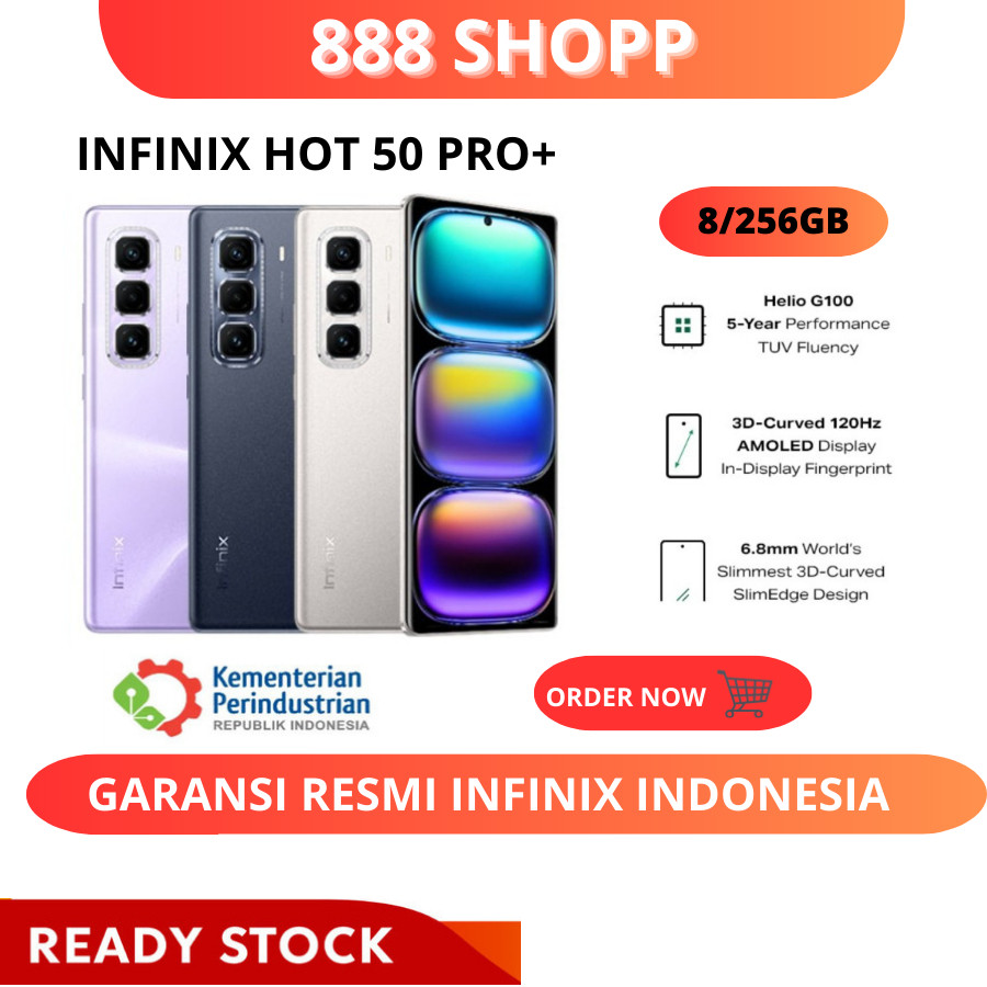 INFINIX HOT 50 PRO+ 8/256GB | GARANSI RESMI INFINIX | HOT 50 PRO+ 8/256GB