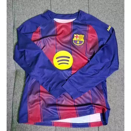 LONGSLEEVE JERSEY BOLA LENGAN PANJANG BARCELONA HOME NEW 2025/2026 GRADE ORI HIGH QUALITY