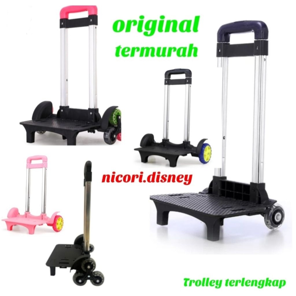 trolley tas sekolah anak original import