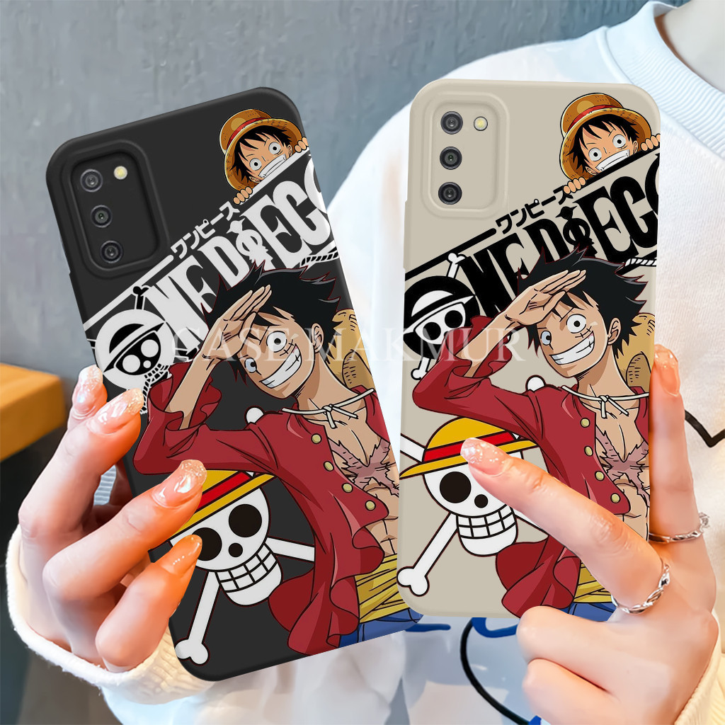 Case  Samsung A02s A03s - Karakter Anime Bajak Laut Keren - ProCamera Lentur