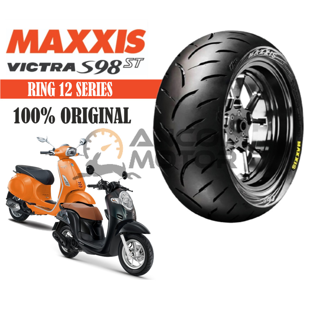 Maxxis Victra S98 Ban Belakang Scoopy Vespa Sprint Primavera 130/70-12 Tubeless Scooter Matic