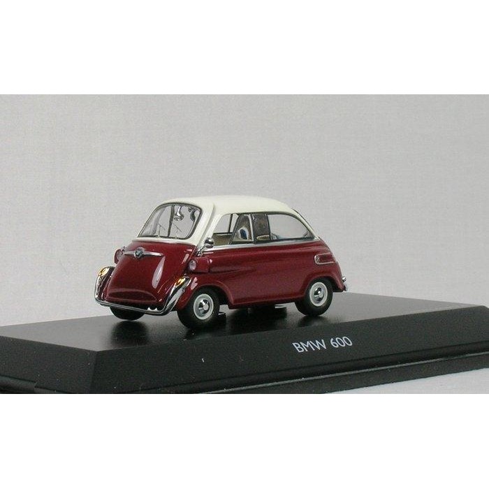 1/43 SCHUCO BMW 600 1957 RED WHITE