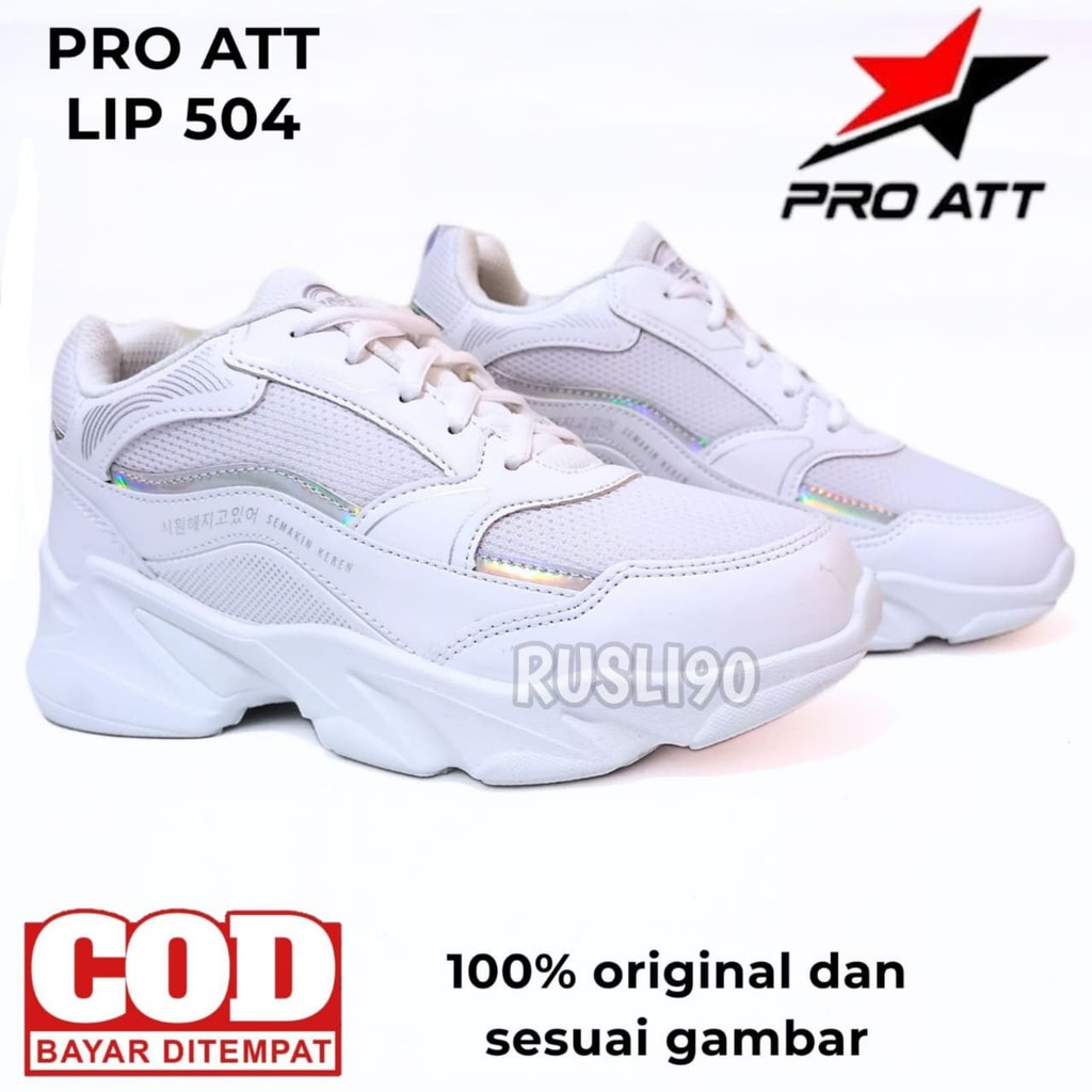 Sepatu PRO ATT Original 37-40 Running Putih Sneakers Wanita LIP 504