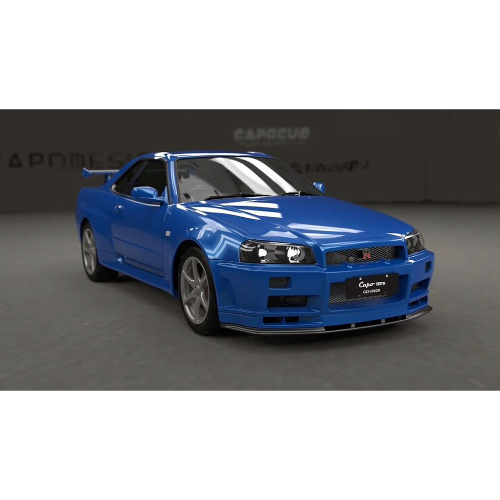 CAPO Skyline GTR R34 1/8 All-metal Rc Flat Drift Car KIT