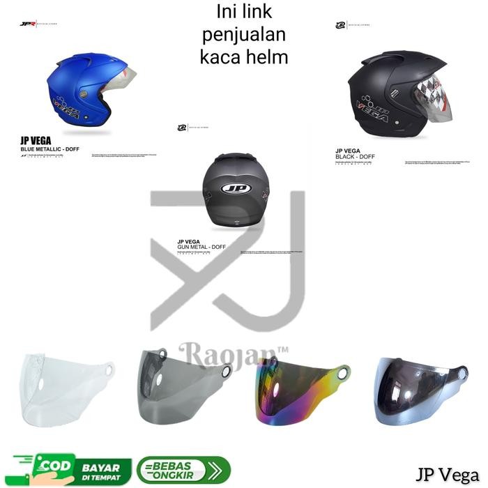 Kaca helm JP Vega Visor helm JP Vega