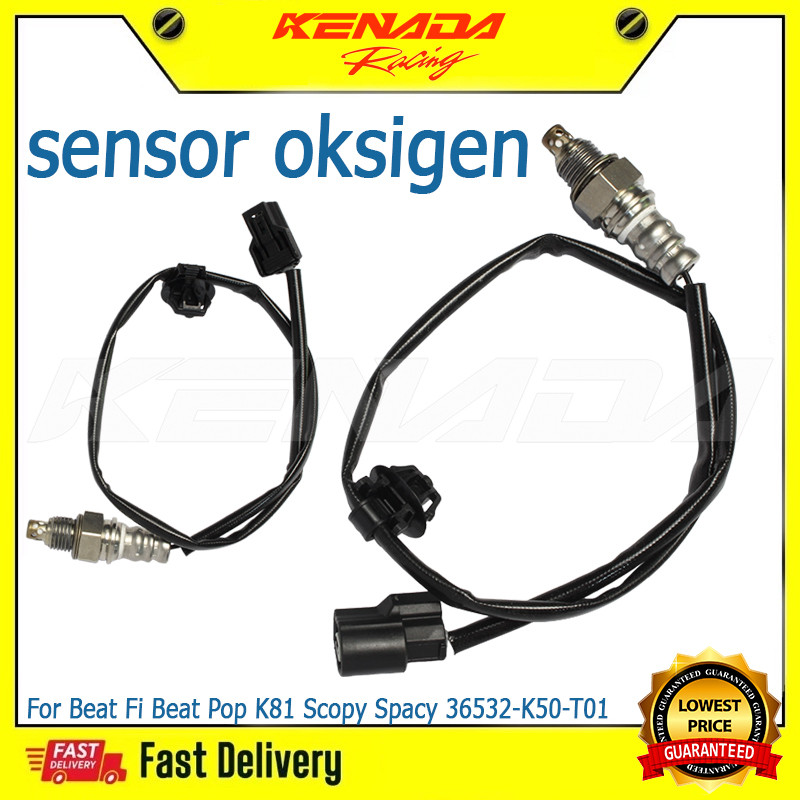 Sensor Oksigen Sensor O2 Knalpot Kabel Soket 36532-K50-T01 Untuk BeAT POP eSP K61 2014-2019 BeAT Spo