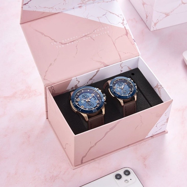 Jam T5 3637 Couple Series / Jam T5 cewek / Jam Couple Original / Tali jam kulit genuine leather / Ta