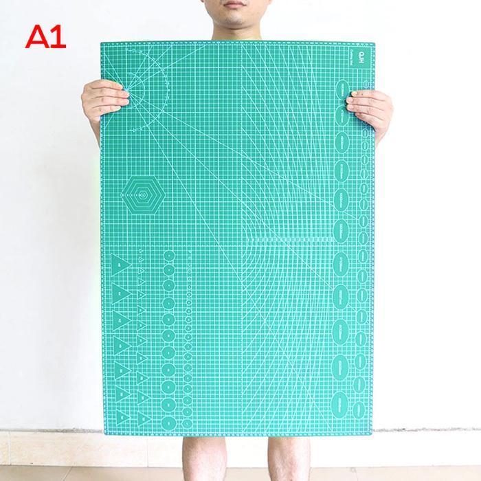 QJH Alas Meja Kerja Cutting Mat Ukuran Besar Mouse Pad XL PVC
