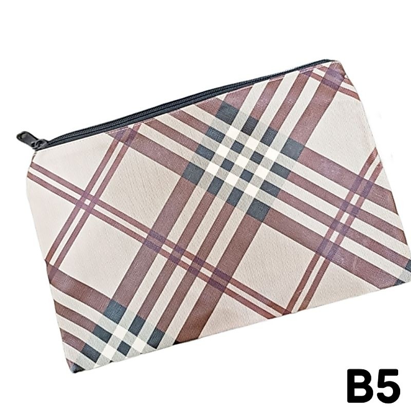 Zipper Bag Warna Warni Ukuran B5 / Map Zipper/Zipper Bag/Tas Resleting