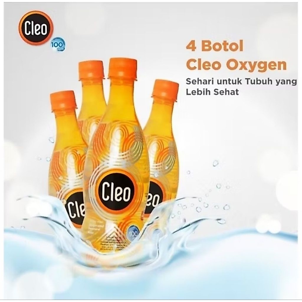Air Oxigen Cleo 1 dus isi 24 botol..exp date bulan 04 2027