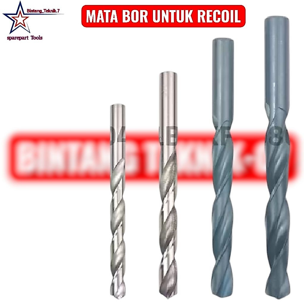 mata bor untuk tap recoil m3 m4 m5 m6 m7 m8 hss twits drill bukan nachi