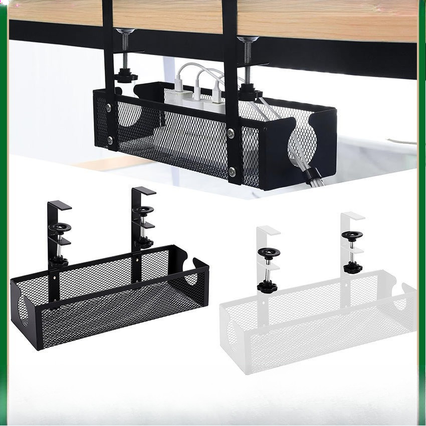 Rak Kabel Bawah Meja Cable Management Tray Penata Kabel Meja Kerja Gaming Organizer Rak Kabel Rapi