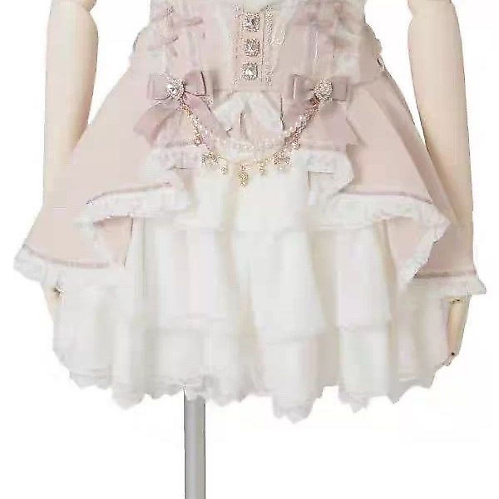 honeyL | Japanese-style liz*lisa dupes jirai kei ryousangata sweet and cute fitted lace cake skirt w