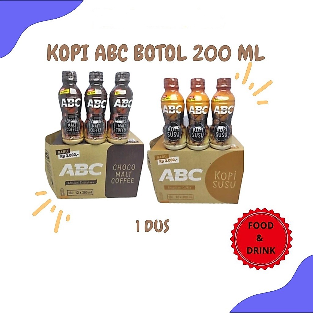kopi susu ABC botol 200 ml