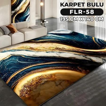 [ CUCI GUDANG ] Karpet Lantai Malaysia Karpet Busa Bulu Anti Slip Ambalan Lantai Karpet Lantai Aesth