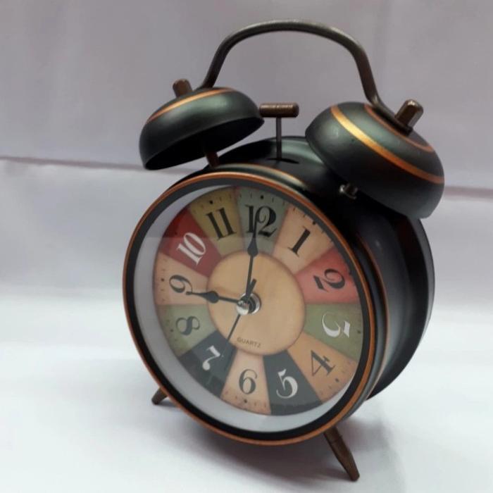 Beker ANTIK KLASIK Jam Alarm Clock / Weker Dering CLASSIC Free Baterai - ROULETTE