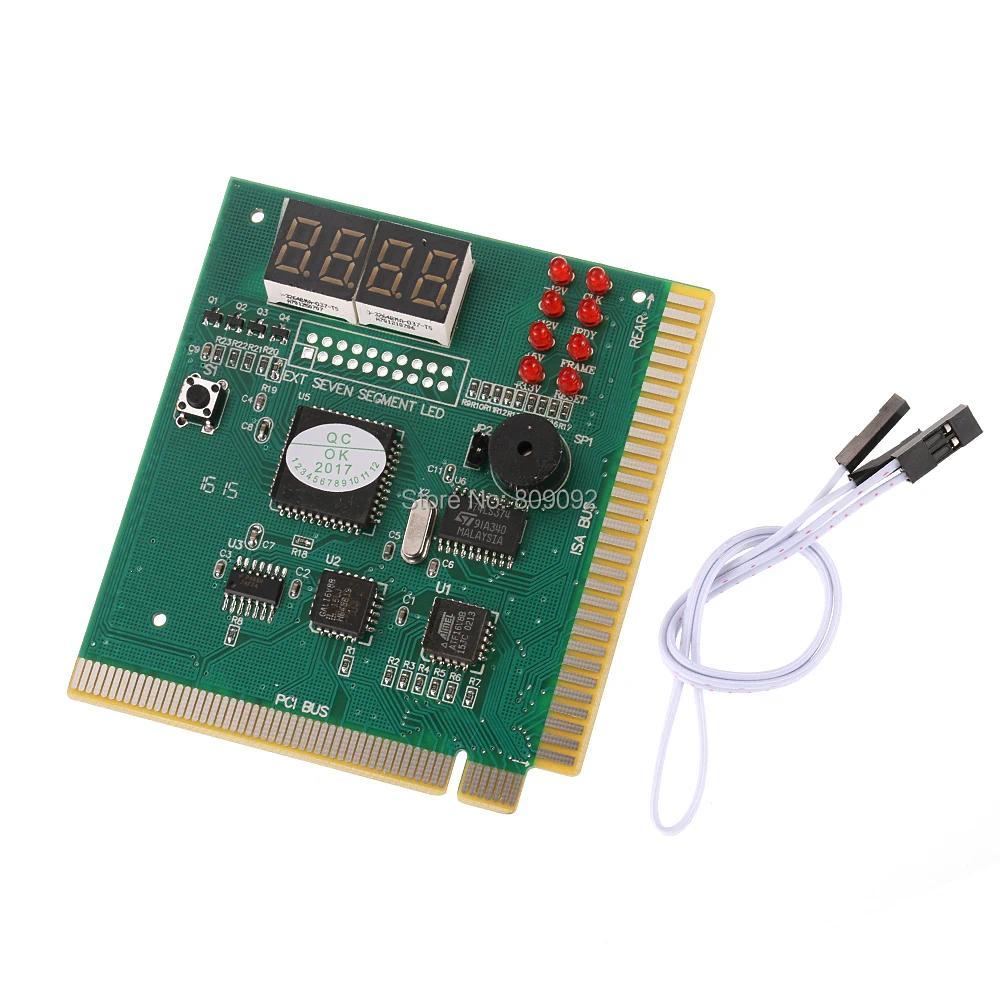 4git LCD splay Card PC Analyzer agnostic Motherboard POST Tester FOR Computer PCI ISA Bus Main Board