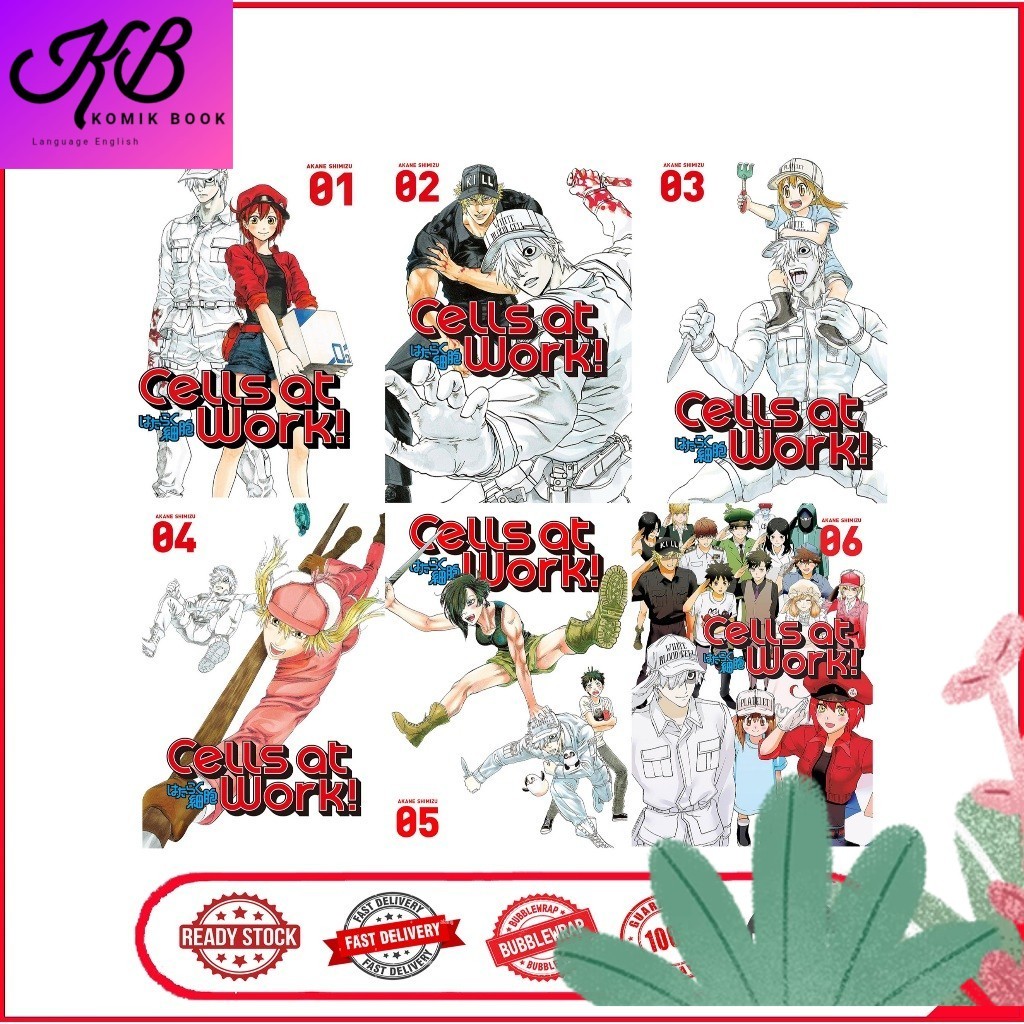 Komik Cells at Work (6 book series)